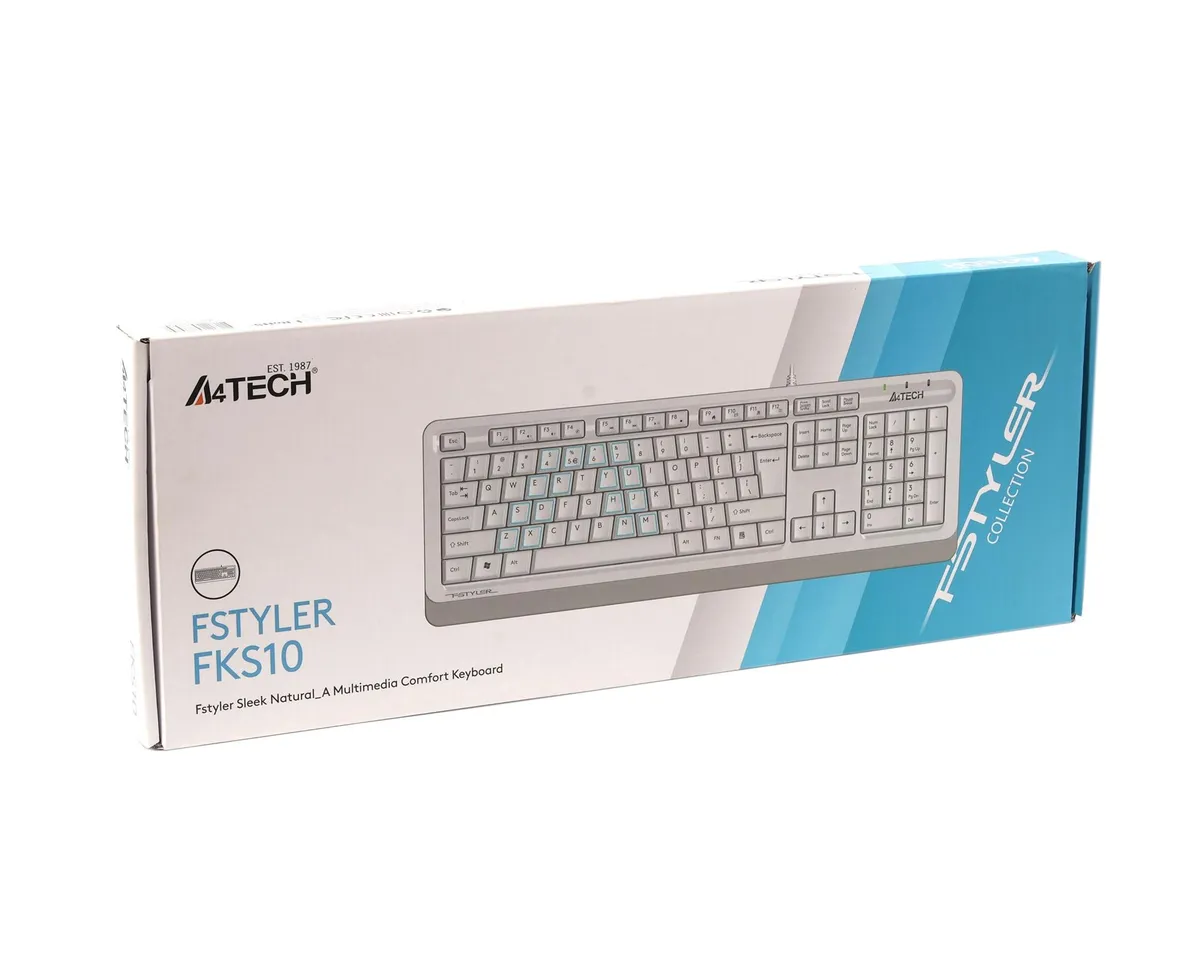 Клавіатура A4Tech Fstyler FKS10 White - мініатюра 7