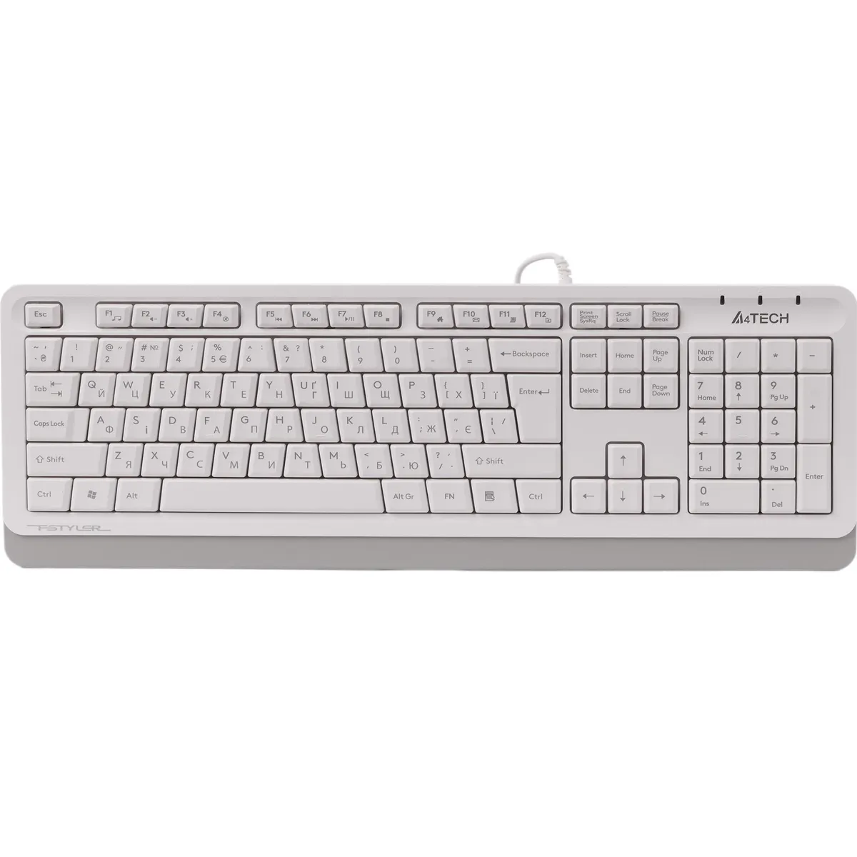 Клавіатура A4Tech Fstyler FKS10 White - мініатюра 8