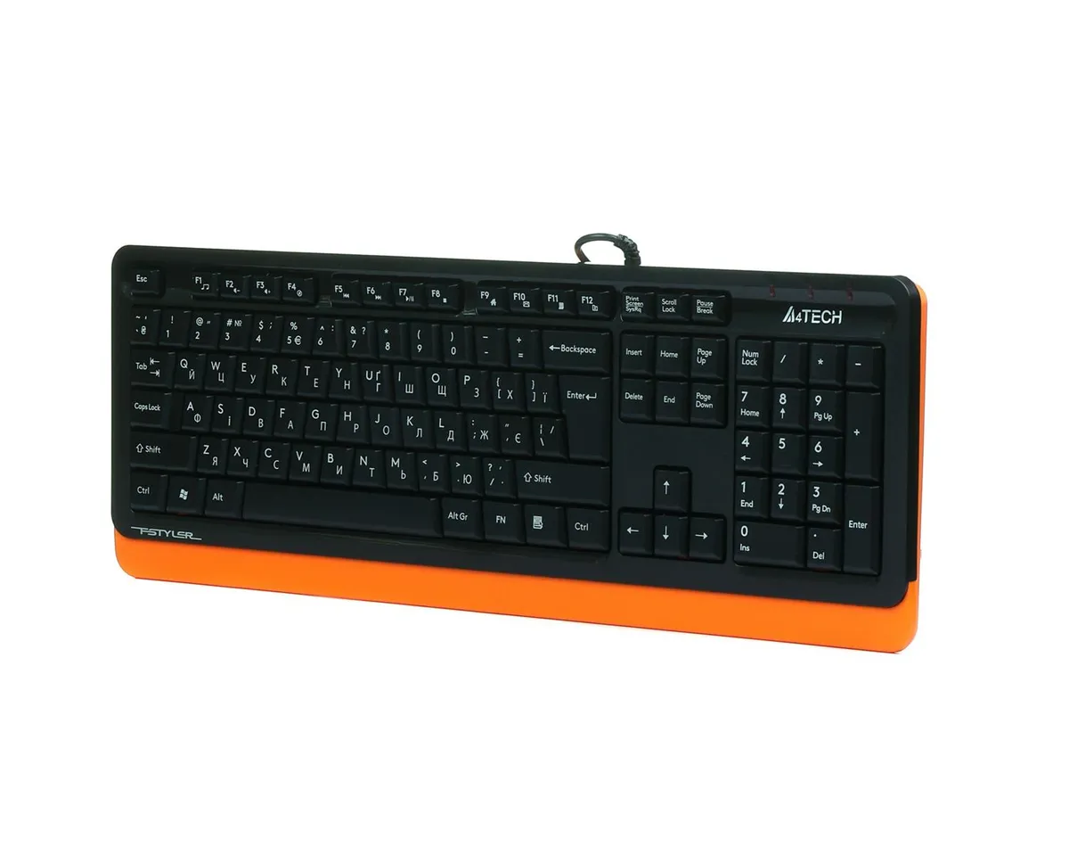 Клавіатура A4Tech Fstyler FKS10 Orange - зображення 1