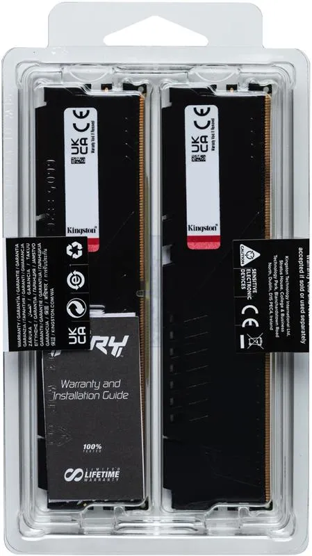 Модуль пам`яті DDR5 2x16GB/5600 Kingston Fury Beast Black (KF556C40BBK2-32) - мініатюра 7