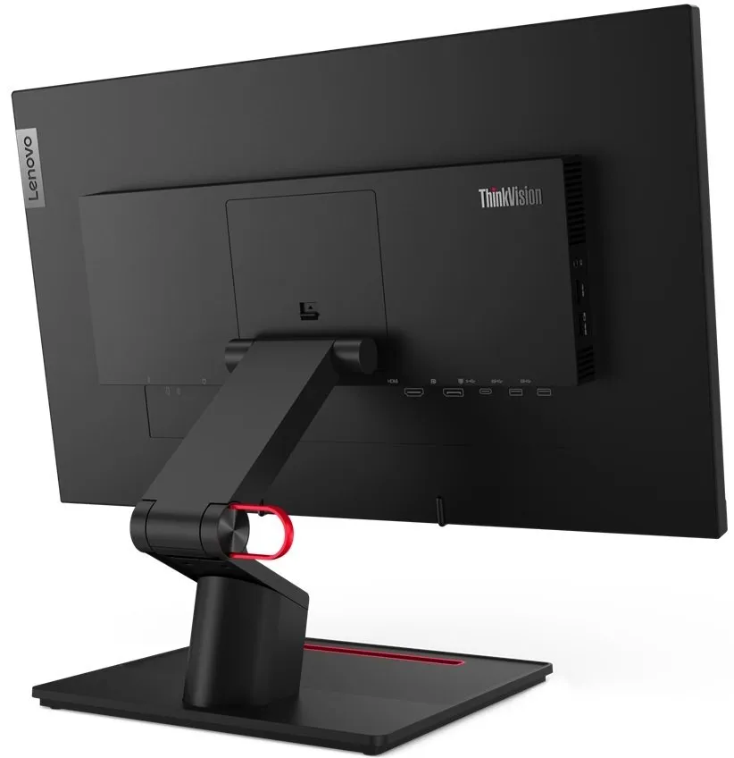 Монiтор Lenovo 23.8" ThinkVision T24t-20 (62C5GAT1UA) IPS Black Touch Screen - мініатюра 8