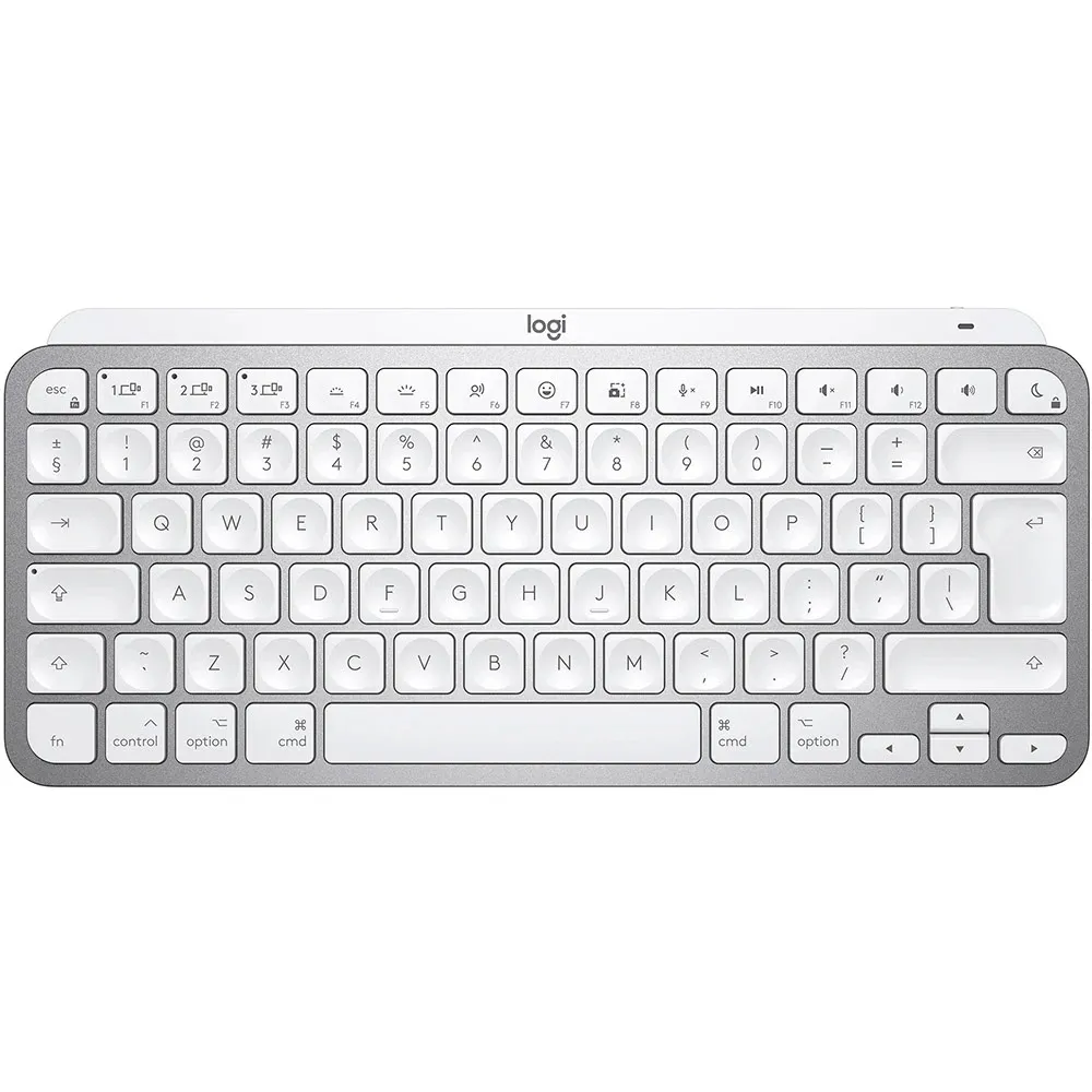 Клавіатура бездротова Logitech MX Keys Mini For Mac Minimalist Wireless Illuminated Pale Grey (920-010526) - мініатюра 10