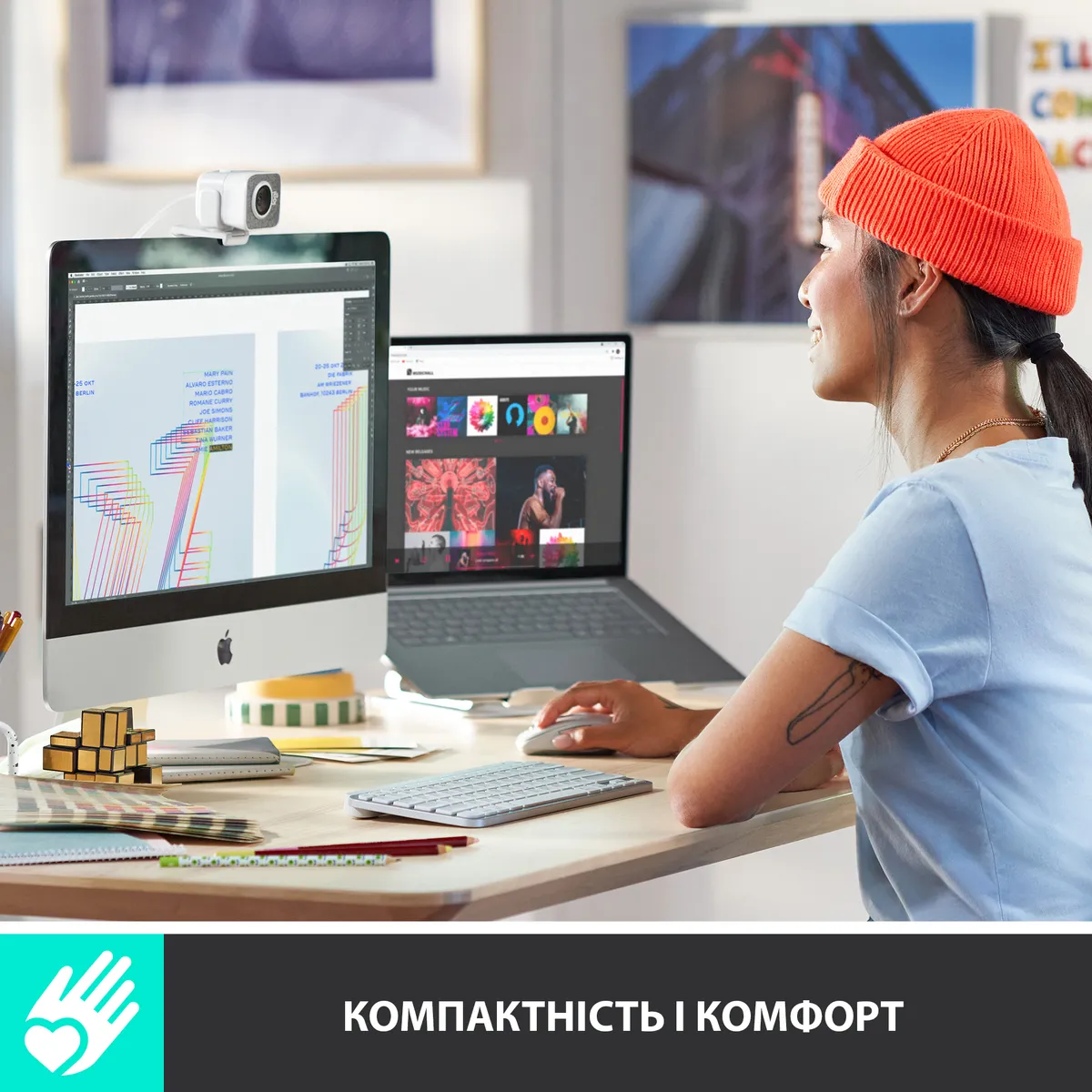 Клавіатура бездротова Logitech MX Keys Mini For Mac Minimalist Wireless Illuminated Pale Grey (920-010526) - мініатюра 4