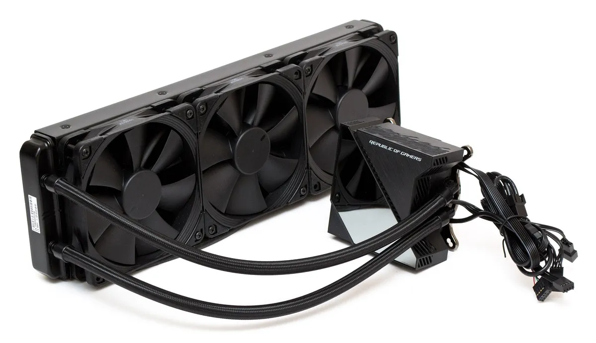 Система водяного охолодження Asus ROG Ryujin 2x120mm Aura OLED (90RC0030-M0UAY0) - мініатюра 2