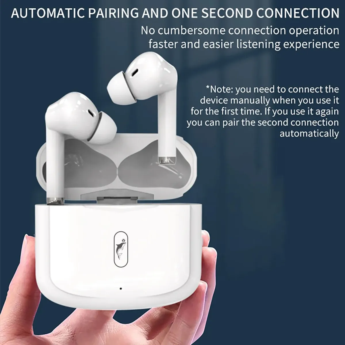 Bluetooth-гарнітура SkyDolphin TWS SL24 White (BTE-000179) - мініатюра 7
