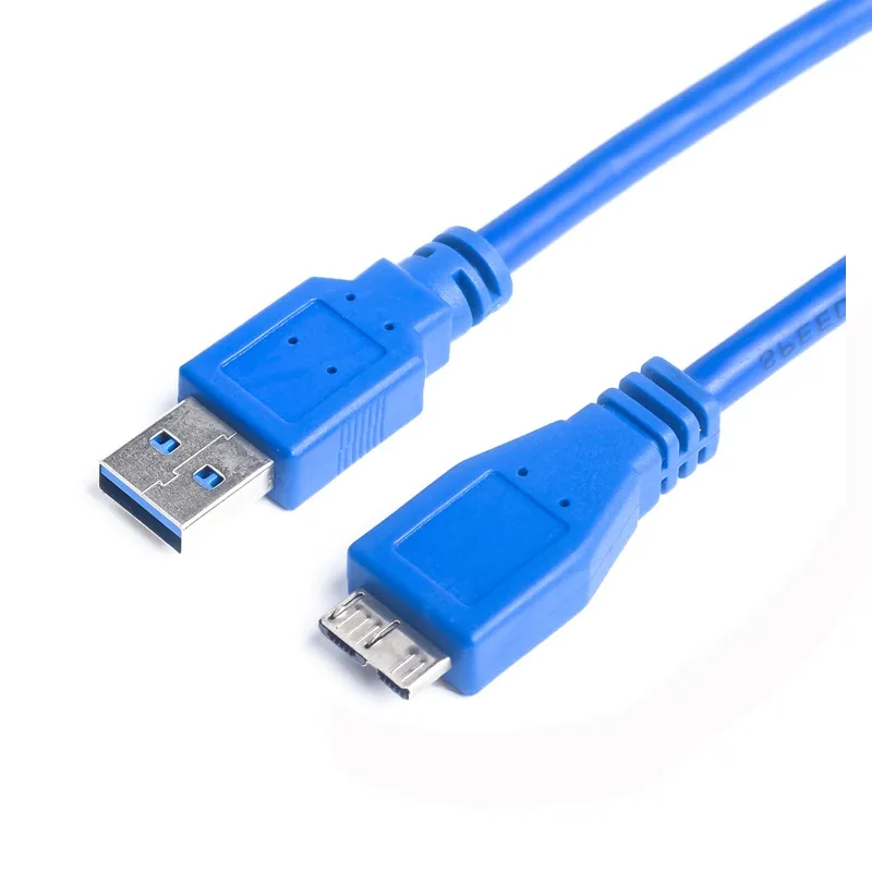 Кабель ProLogix USB - micro USB Type-B V 3.0 (M/M), 0.5 м, синій (PR-USB-P-12-30-05m) - зображення 1