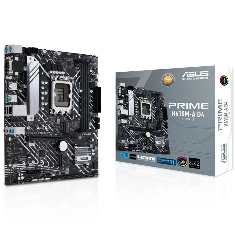 Материнська плата Asus Prime H610M-A D4-CSM Socket 1700 - зображення 1