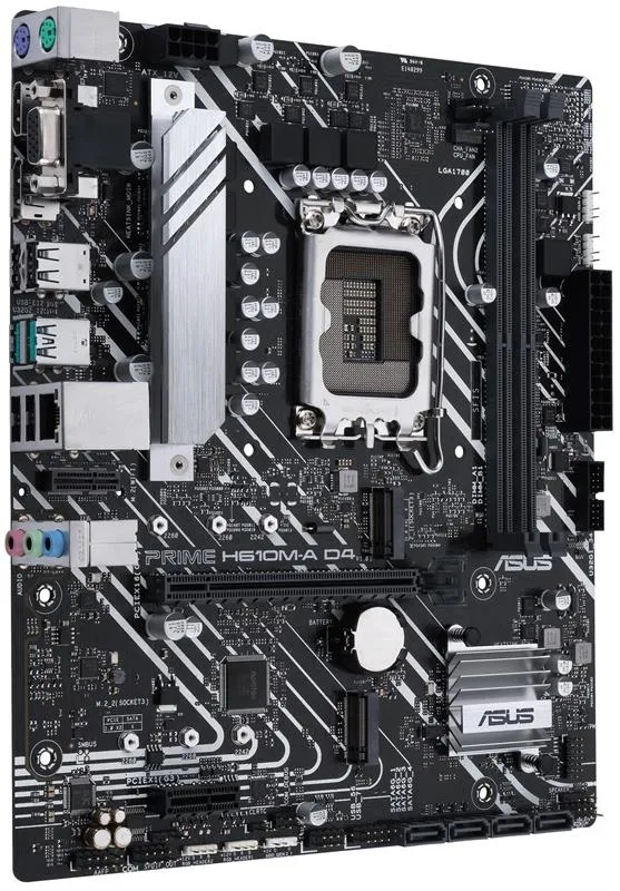 Материнська плата Asus Prime H610M-A D4-CSM Socket 1700 - мініатюра 3