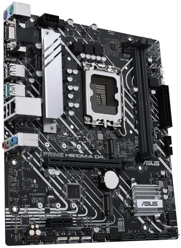 Материнська плата Asus Prime H610M-A D4-CSM Socket 1700 - мініатюра 4