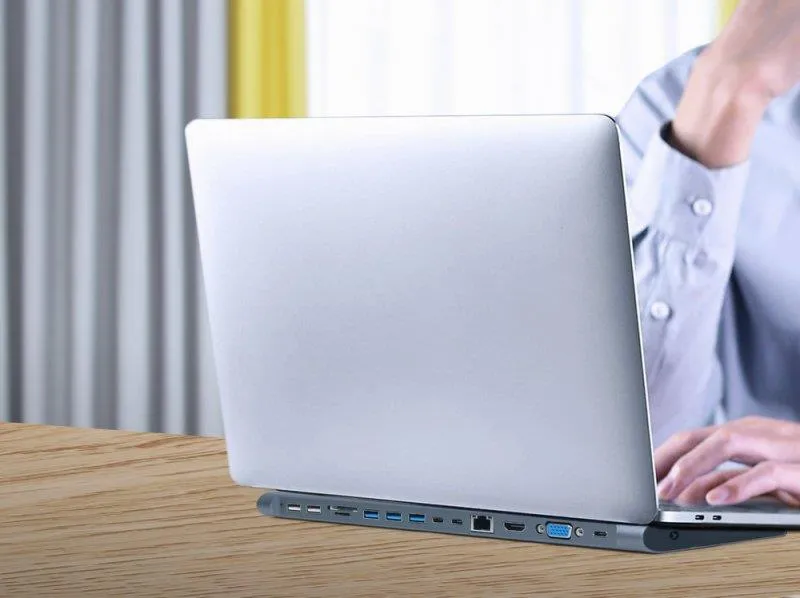 Док-станція Type-C Cablexpert (A-CM-COMBO9-01) - мініатюра 2