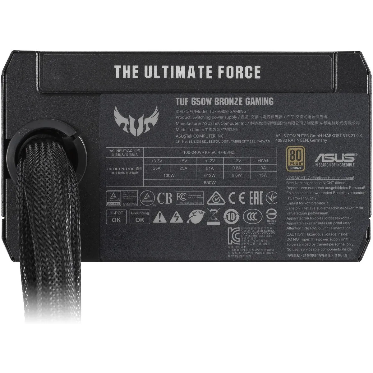 Блок живлення Asus TUF-650B-GAMING (90YE00D1-B0NA00) - мініатюра 8