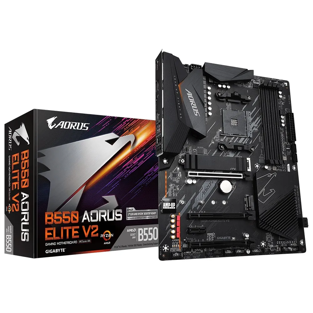 Материнська плата Gigabyte B550 Aorus Elite V2 Socket AM4 - зображення 1