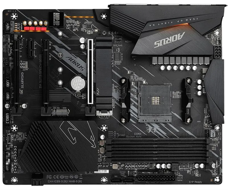 Материнська плата Gigabyte B550 Aorus Elite V2 Socket AM4 - мініатюра 2