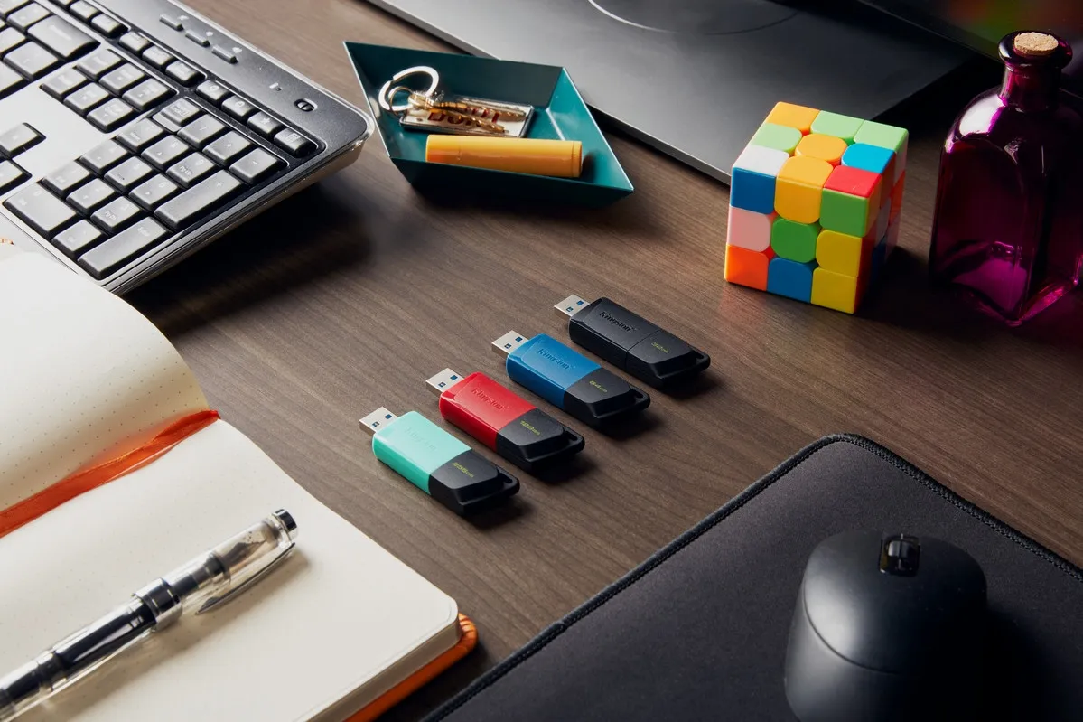 Флеш-накопичувач USB3.2 64GB Kingston DataTraveler Exodia M Black/Blue (DTXM/64GB) - мініатюра 10