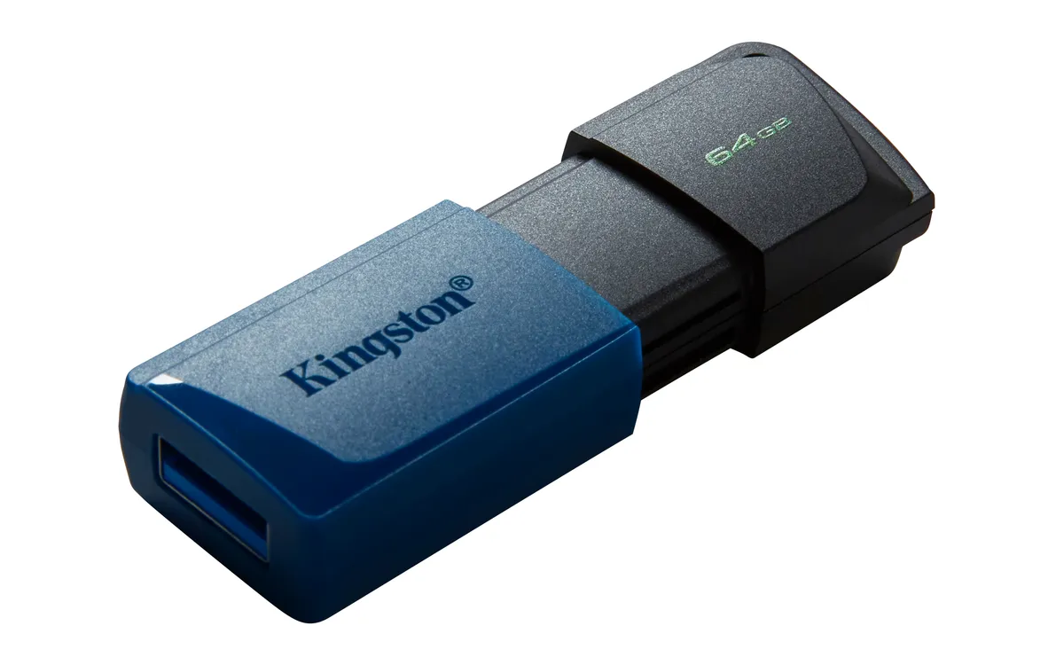 Флеш-накопичувач USB3.2 64GB Kingston DataTraveler Exodia M Black/Blue (DTXM/64GB) - мініатюра 2