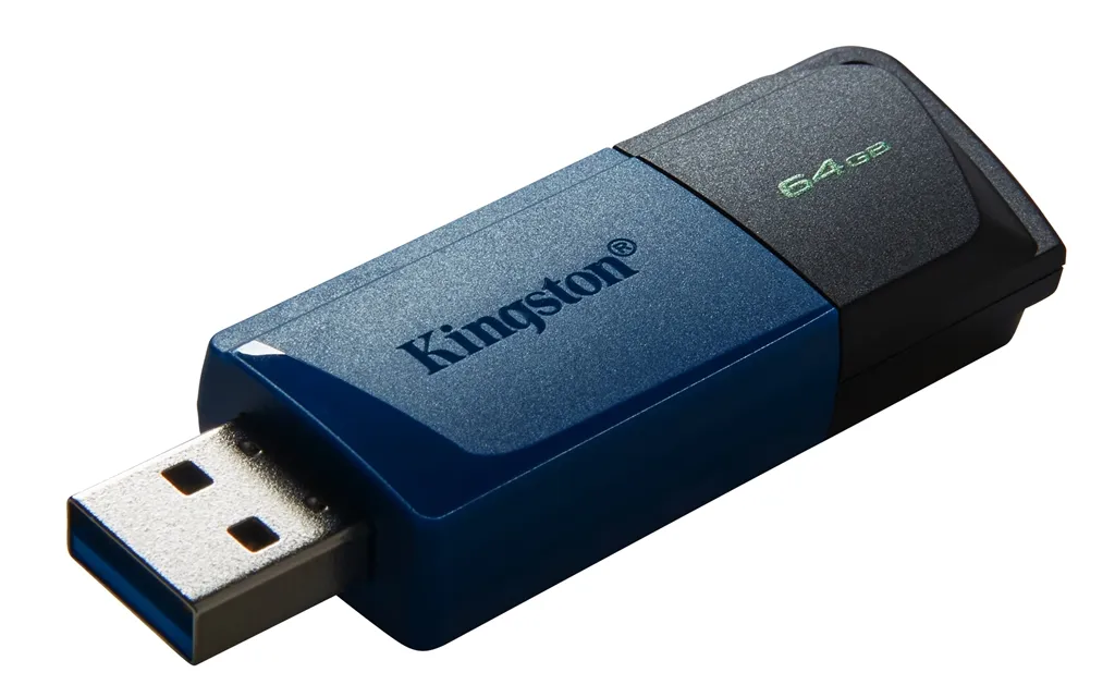 Флеш-накопичувач USB3.2 64GB Kingston DataTraveler Exodia M Black/Blue (DTXM/64GB) - мініатюра 3