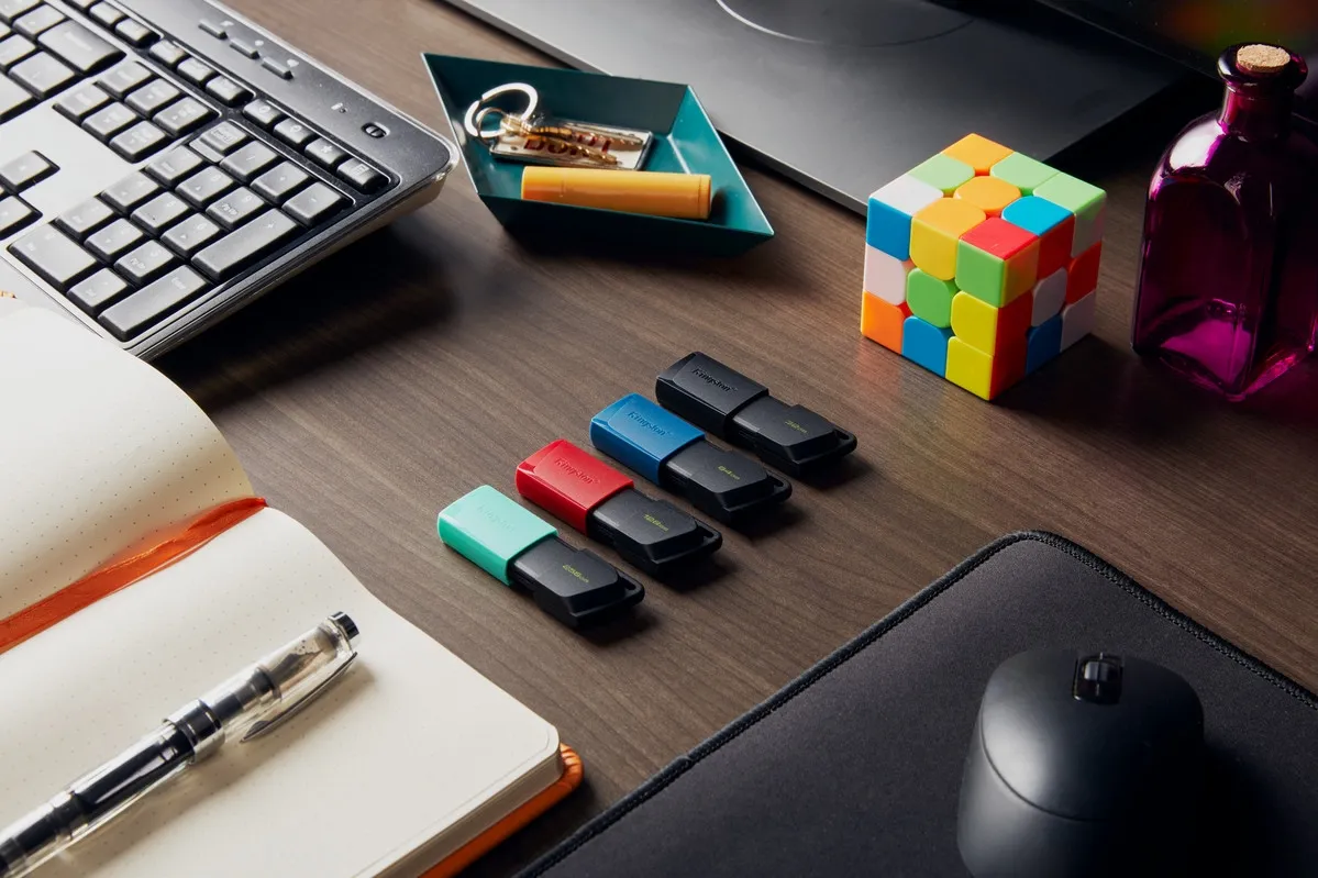 Флеш-накопичувач USB3.2 64GB Kingston DataTraveler Exodia M Black/Blue (DTXM/64GB) - мініатюра 9