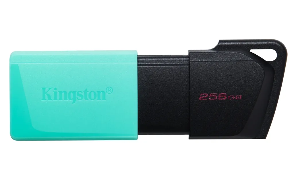 Флеш-накопичувач USB3.2 256GB Kingston DataTraveler Exodia M Black/Teal (DTXM/256GB) - мініатюра 2