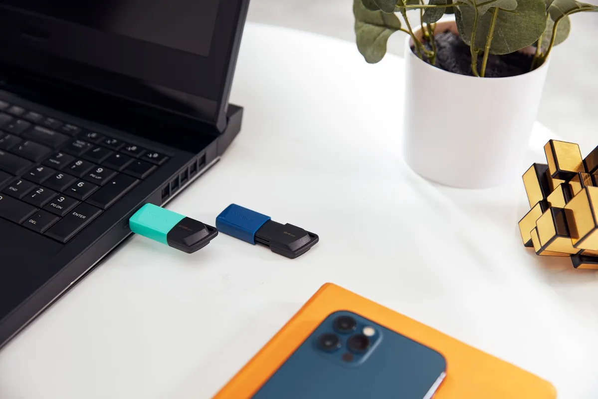 Флеш-накопичувач USB3.2 256GB Kingston DataTraveler Exodia M Black/Teal (DTXM/256GB) - мініатюра 8