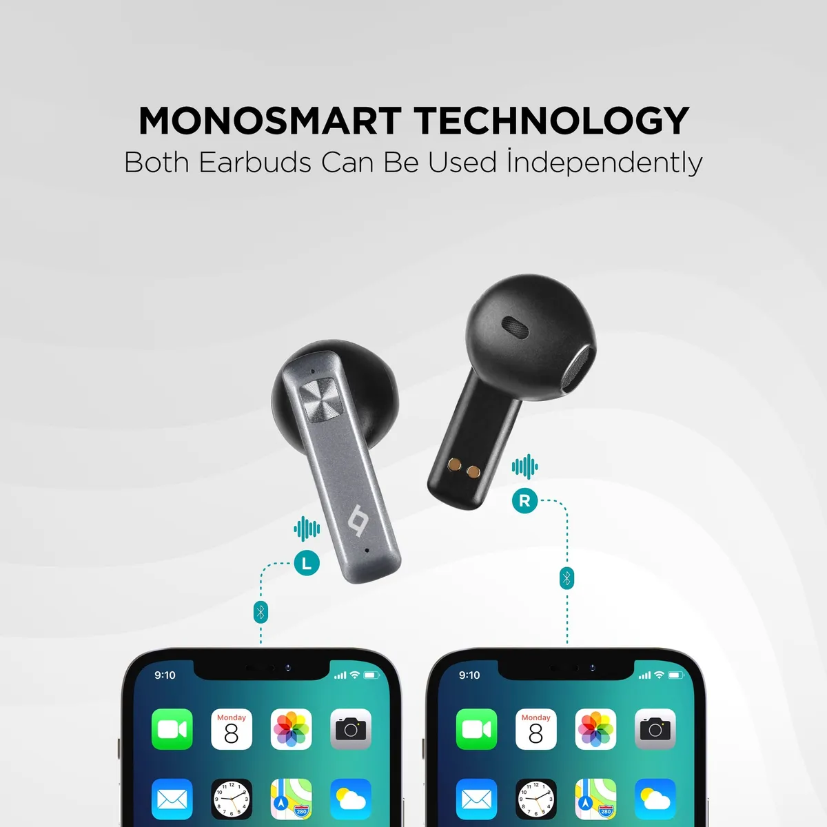 Bluetooth-гарнітура Ttec AirBeat UltraSlim Space Gray (2KM136UG) - мініатюра 10
