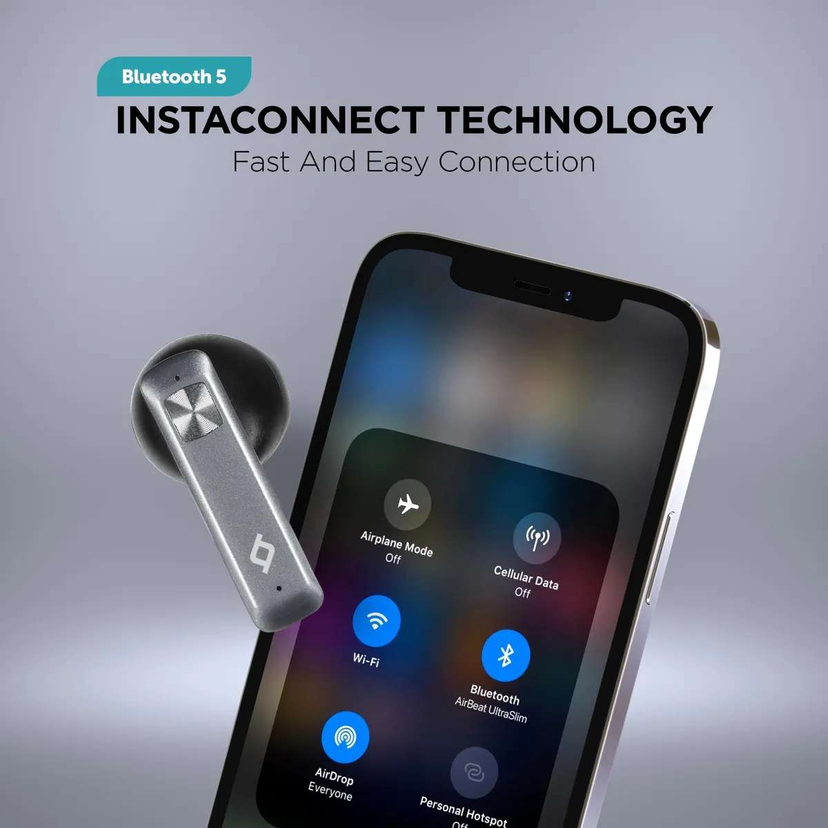 Bluetooth-гарнітура Ttec AirBeat UltraSlim Space Gray (2KM136UG) - мініатюра 7