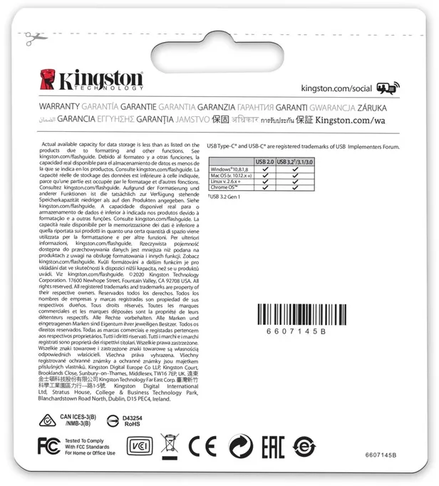 Флеш-накопичувач USB3.2 128GB Type-C Kingston DataTraveler microDuo 3C (DTDUO3CG3/128GB) - мініатюра 7