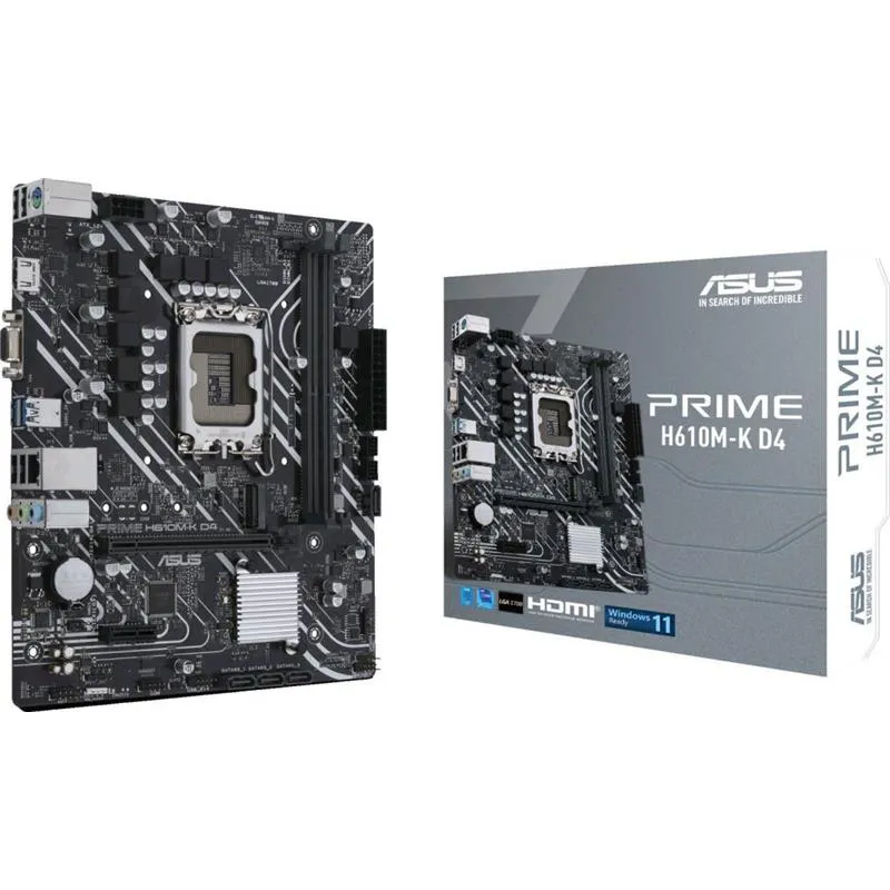 Материнська плата Asus Prime H610M-K D4 Socket 1700 - мініатюра 7
