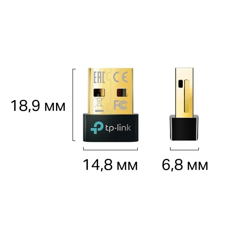 Bluetooth-адаптер TP-Link UB5A Bluetooth 5.0 Black - мініатюра 5
