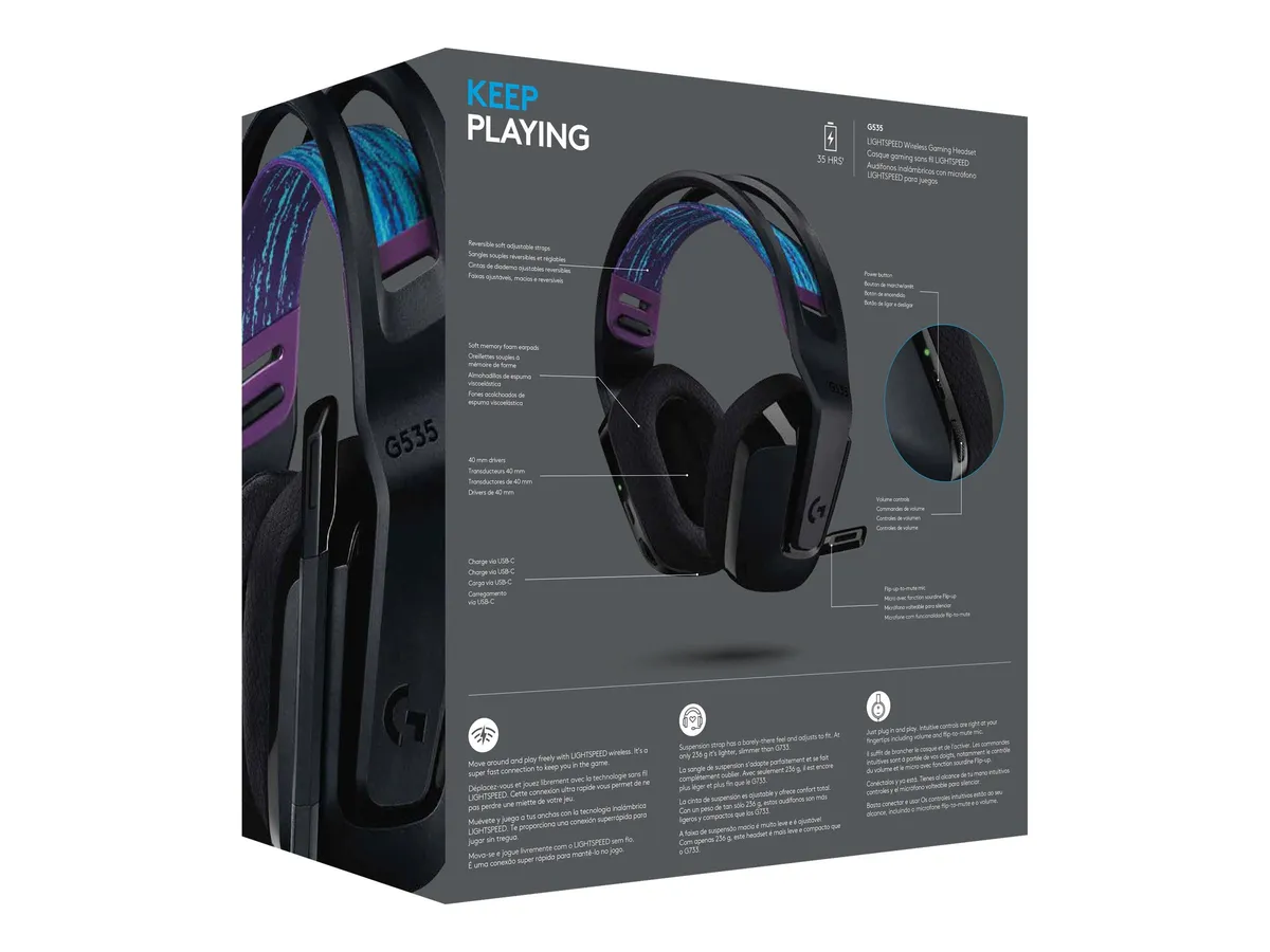 Гарнітура Logitech G535 Black (981-000972) - мініатюра 6