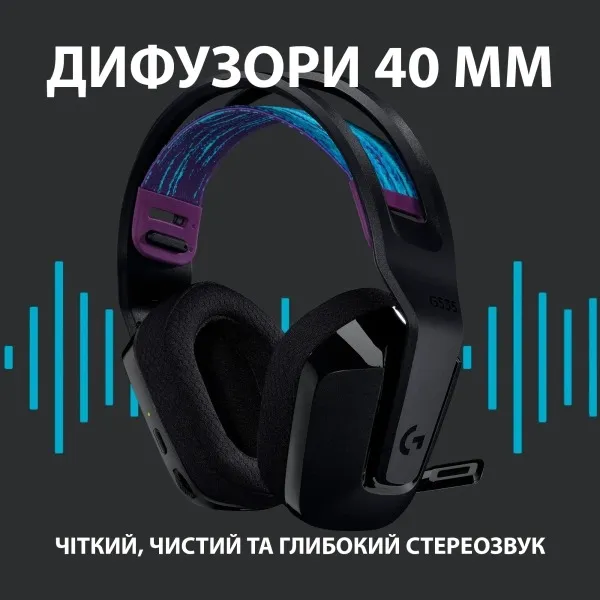 Гарнітура Logitech G535 Black (981-000972) - мініатюра 7