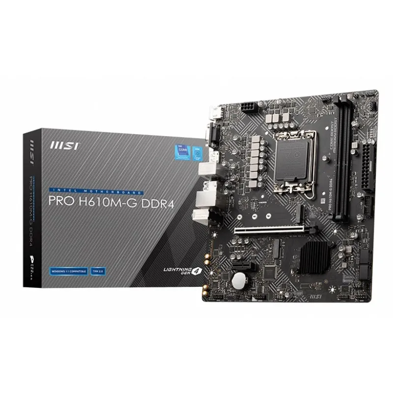 Материнська плата MSI Pro H610M-G DDR4 Socket 1700 - мініатюра 5