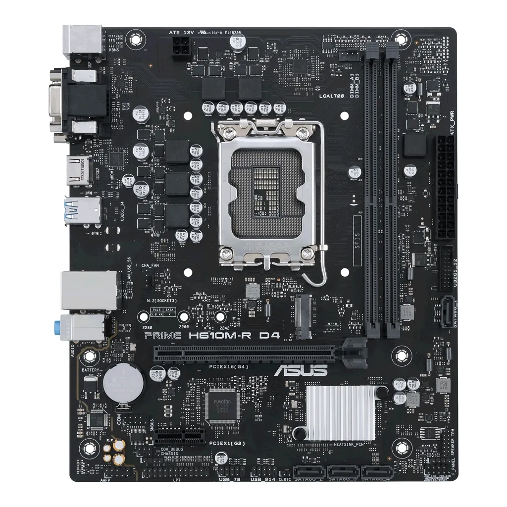 Материнська плата Asus Prime H610M-R D4-SI Socket 1700 - зображення 1
