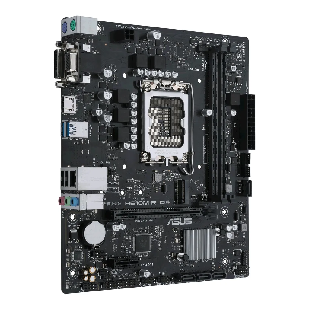 Материнська плата Asus Prime H610M-R D4-SI Socket 1700 - мініатюра 2