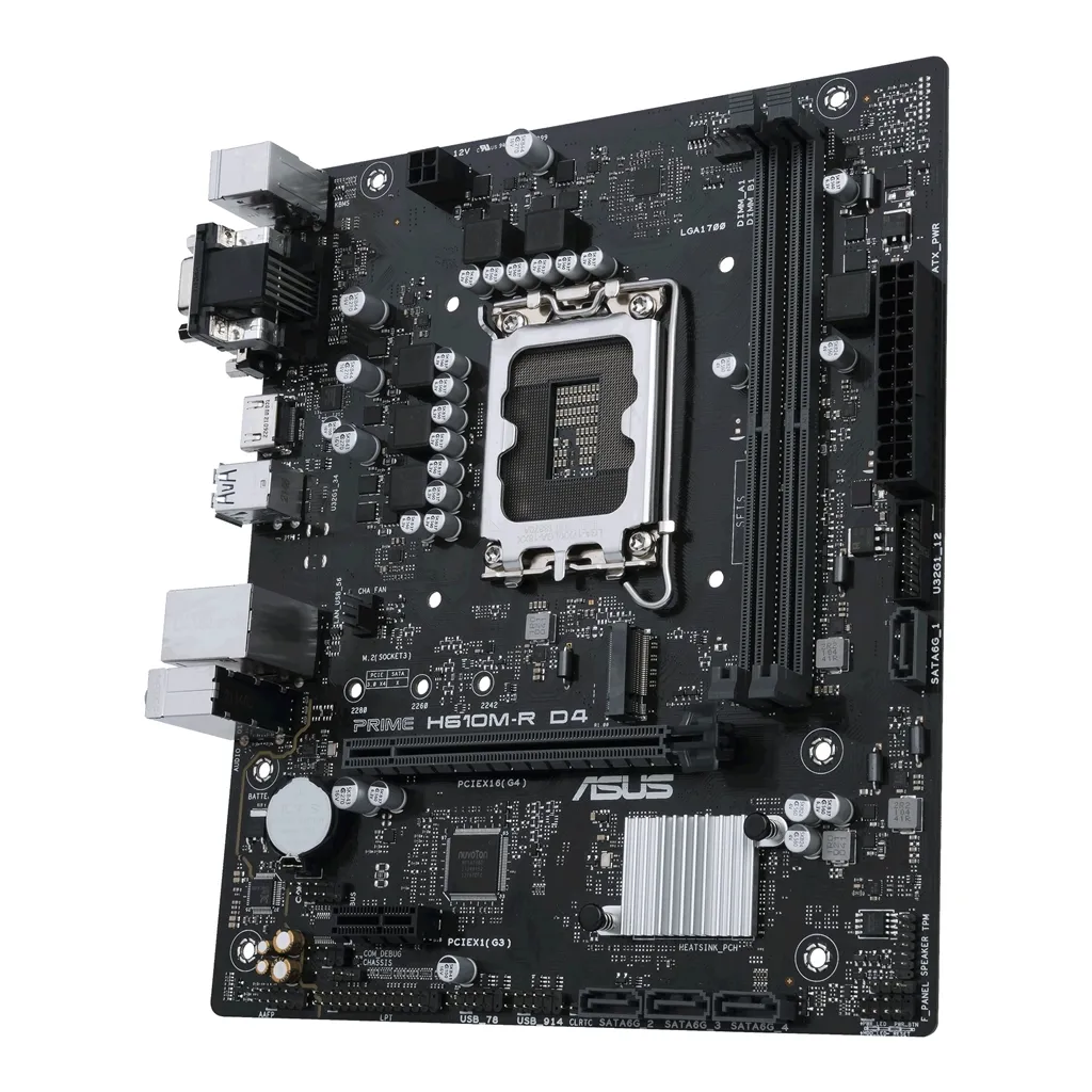 Материнська плата Asus Prime H610M-R D4-SI Socket 1700 - мініатюра 4