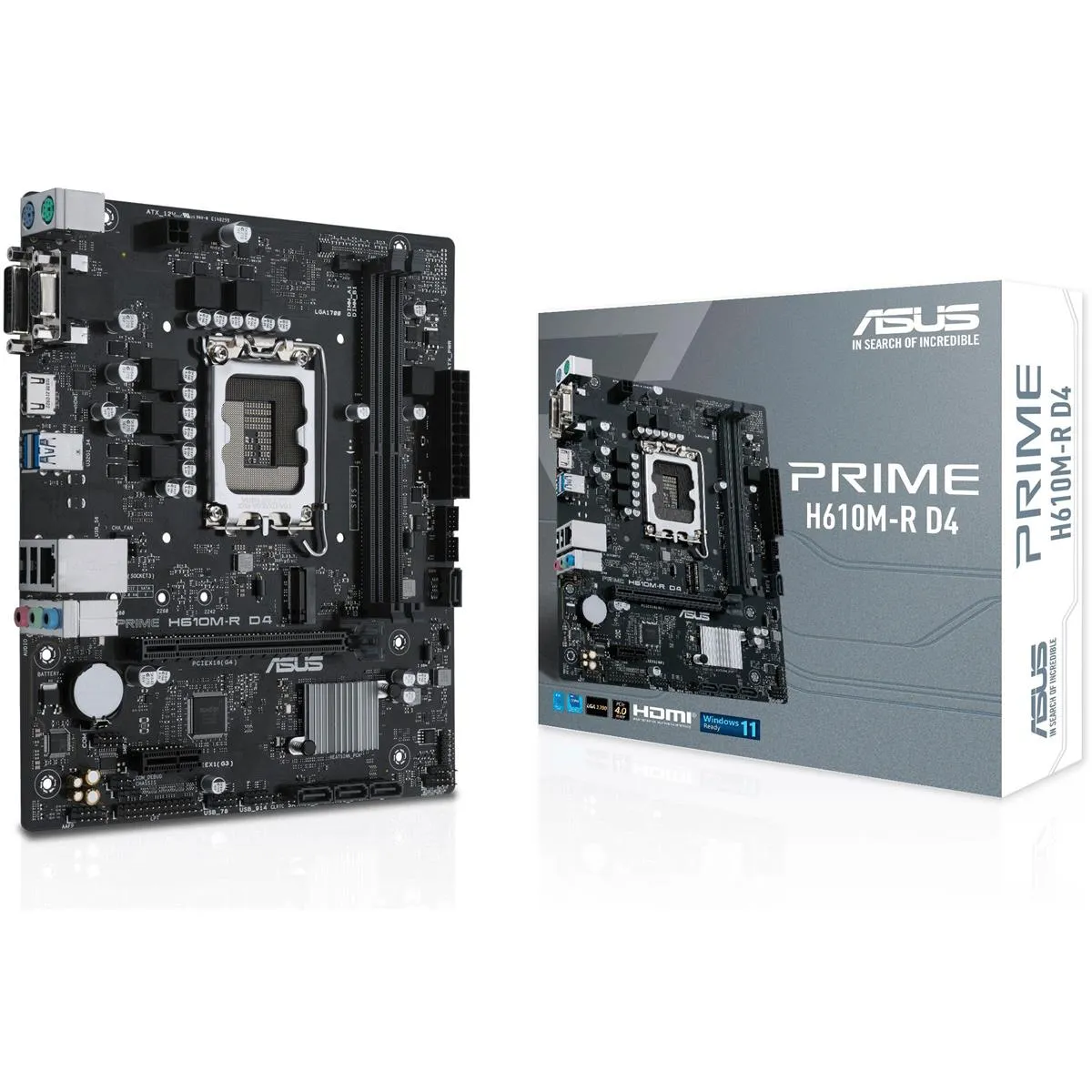 Материнська плата Asus Prime H610M-R D4-SI Socket 1700 - мініатюра 8