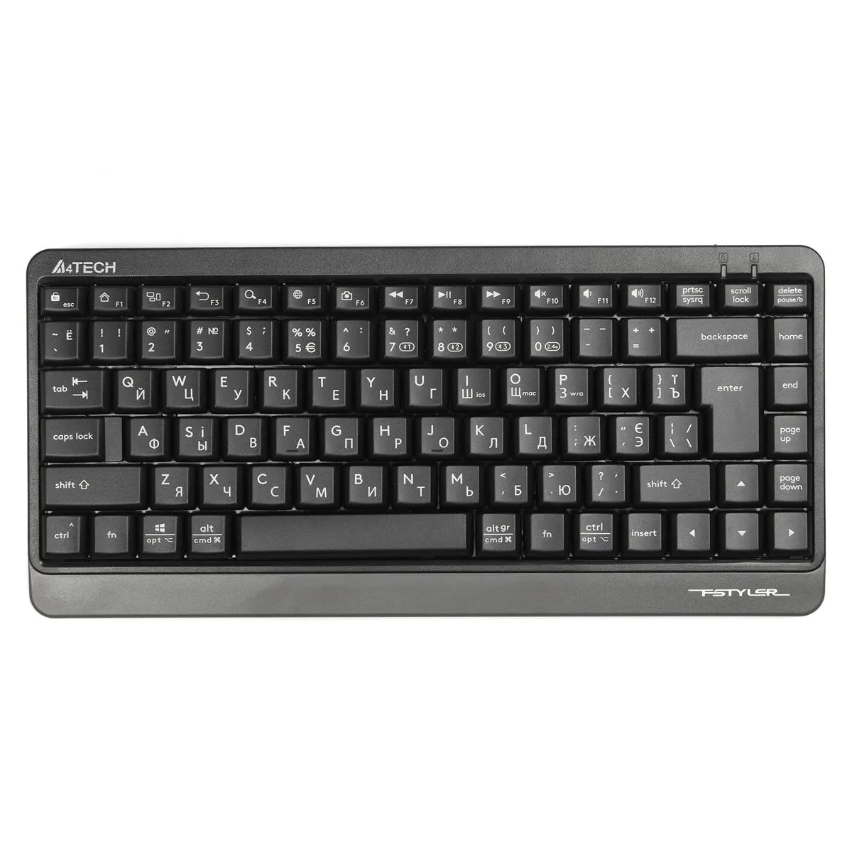 Клавіатура бездротова A4Tech FBK11 Grey - зображення 1
