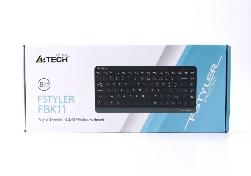 Клавіатура бездротова A4Tech FBK11 Grey - мініатюра 6