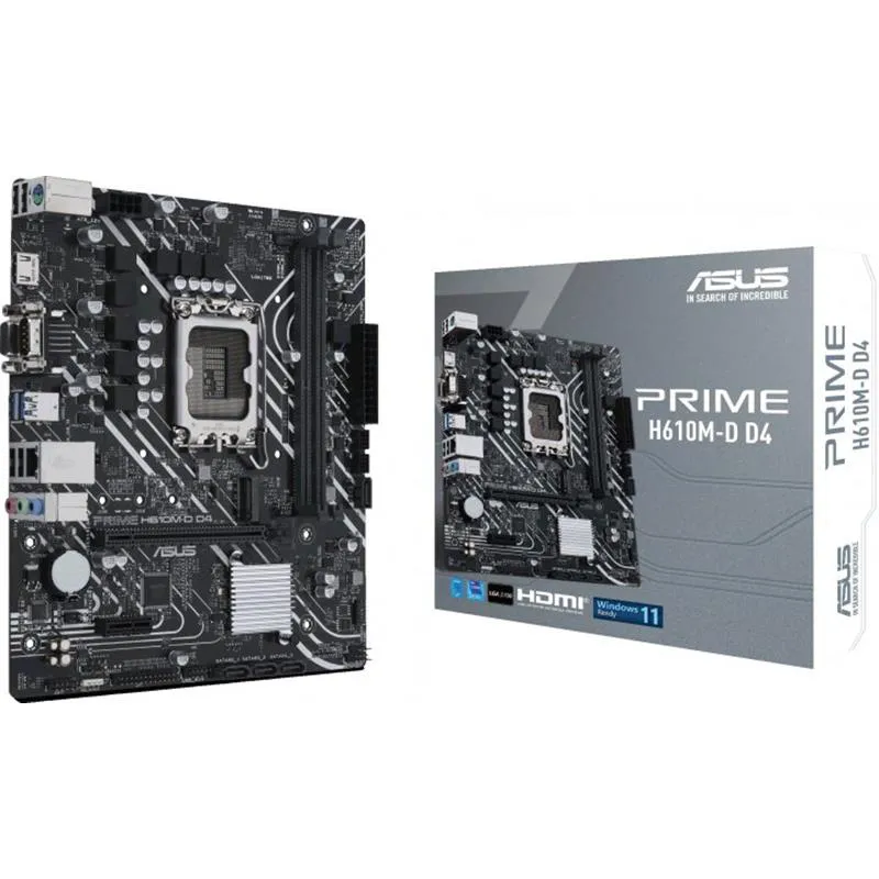 Материнська плата Asus Prime H610M-D D4 Socket 1700 - мініатюра 6