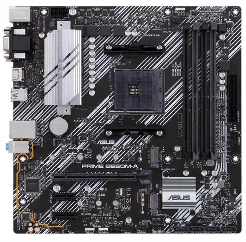 Материнська плата Asus Prime B550M-A/CSM Socket AM4 - мініатюра 2