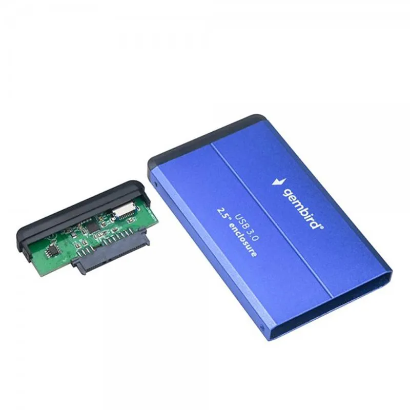 Зовнішня кишеня Gembird для підключення SATA HDD 2.5", USB 3.0, Blue (EE2-U3S-2-B) - мініатюра 2