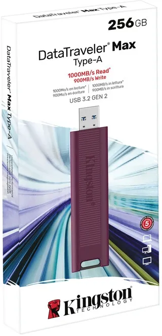 Флеш-накопичувач USB3.2 256GB Kingston DataTraveler Max Red (DTMAXA/256GB) - мініатюра 8