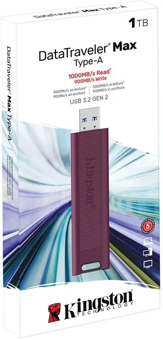 Флеш-накопичувач USB3.2 1TB Kingston DataTraveler Max Red (DTMAXA/1TB) - мініатюра 7