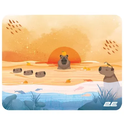 Килимок для мишки 2E Capybarra S Yellow (2E-PAD-S-CAPY-YELLOW) - мініатюра 2