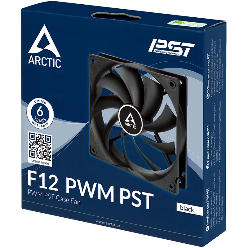 Вентилятор Arctic F12 PWM PST Black (ACFAN00200A) - мініатюра 4