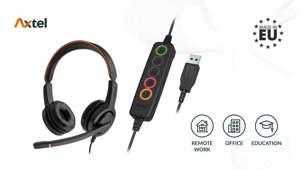 Гарнітура Axtel Voice UC 40 duo NC (AXH-V40UCD) - мініатюра 6
