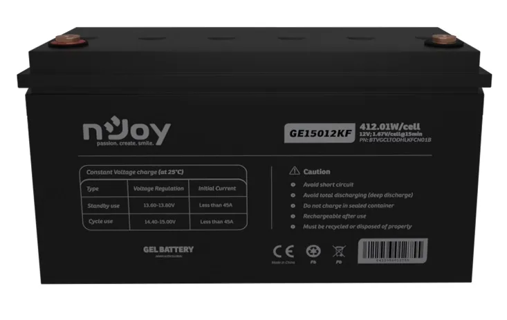 Акумуляторна батарея Njoy GE15012KF 12V 150AH (BTVGCLTODHLKFCN01B) GEL - мініатюра 2
