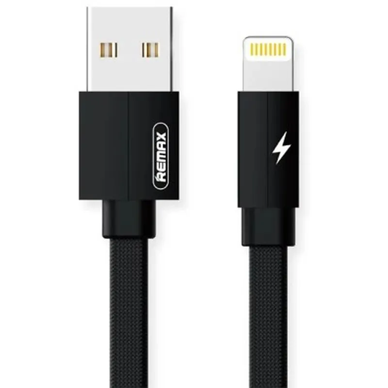 Кабель Remax RC-094i Kerolla USB - Lightning (M/M), 2 м, Black (6954851284680) - зображення 1