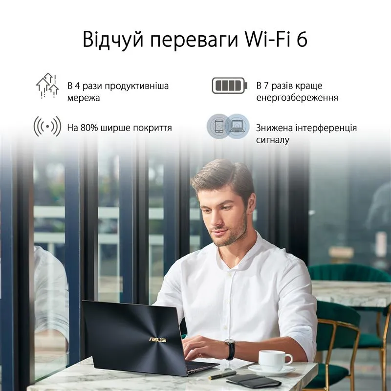Бездротовий адаптер Asus USB-AX56W/O cradle (90IG06H0-MO0R10) - мініатюра 4