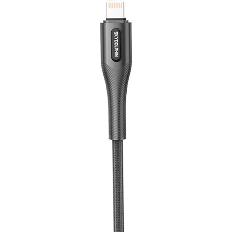 Кабель SkyDolphin S01L USB - Lightning (M/M), 1 м, Black (USB-000581) - зображення 1