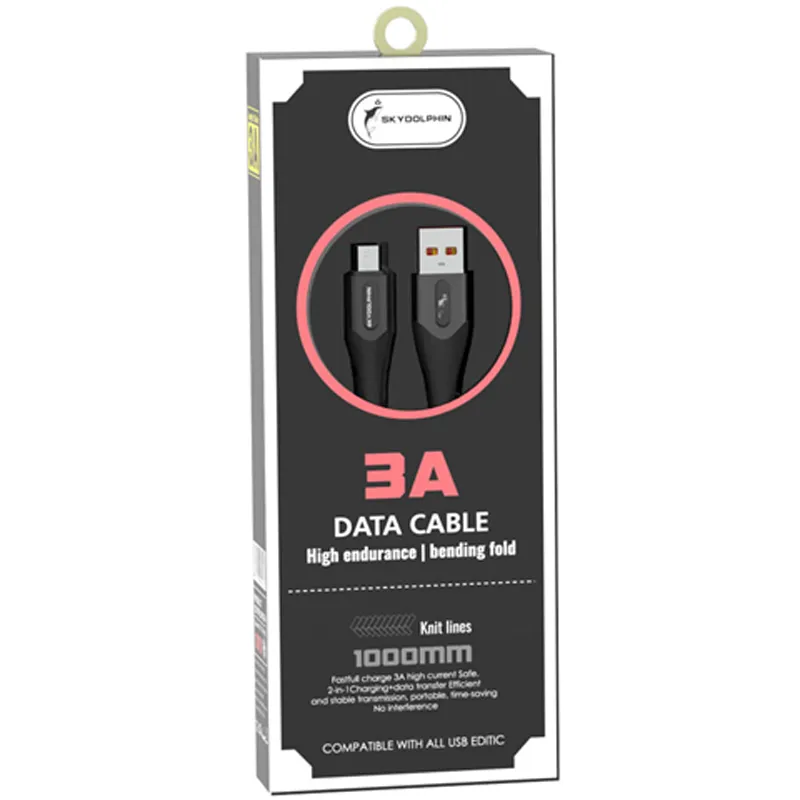 Кабель SkyDolphin S01V USB - micro USB (M/M), 1 м, Black (USB-000585) - зображення 1